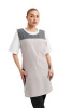 Фартук с нагрудником двусторонний  "Кокетка" серый  - Фартук с нагрудником двусторонний  "Кокетка" серый 