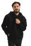 Insulated Fleece Hoodie "Black," Unisex, Black Insulated Fleece Hoodie "Black," Unisex, Black