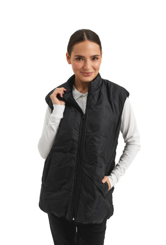  Unisex synthetic insulated vest, black