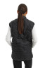 Unisex synthetic insulated vest, black Unisex synthetic insulated vest, black