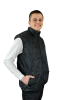 Жилетка на синтепоне унисекс,черная  - Жилетка на синтепоне унисекс,черная 