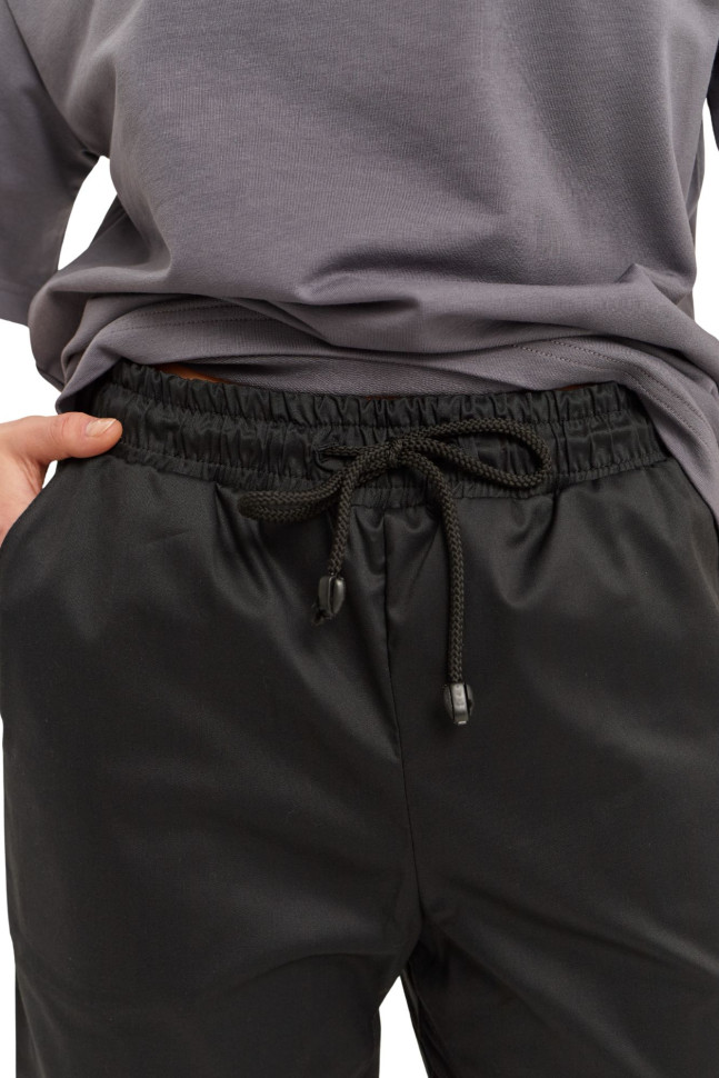 Штани кухарські чорні Джогери з сіткою унісекс 