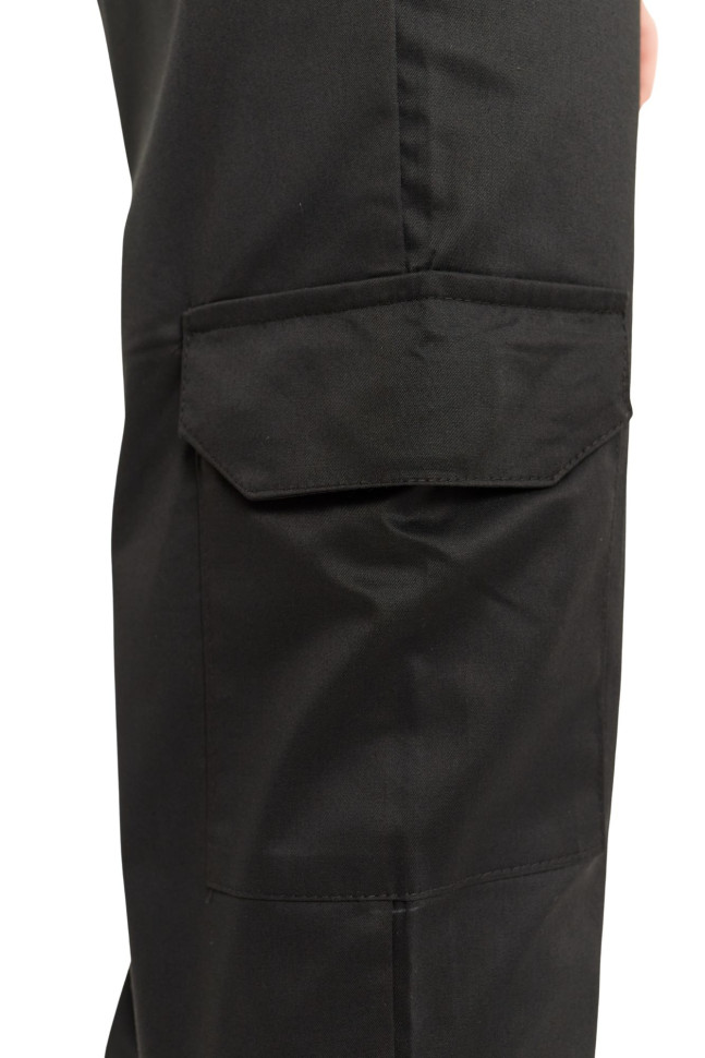 Штани кухарські чорні Джогери з сіткою унісекс 