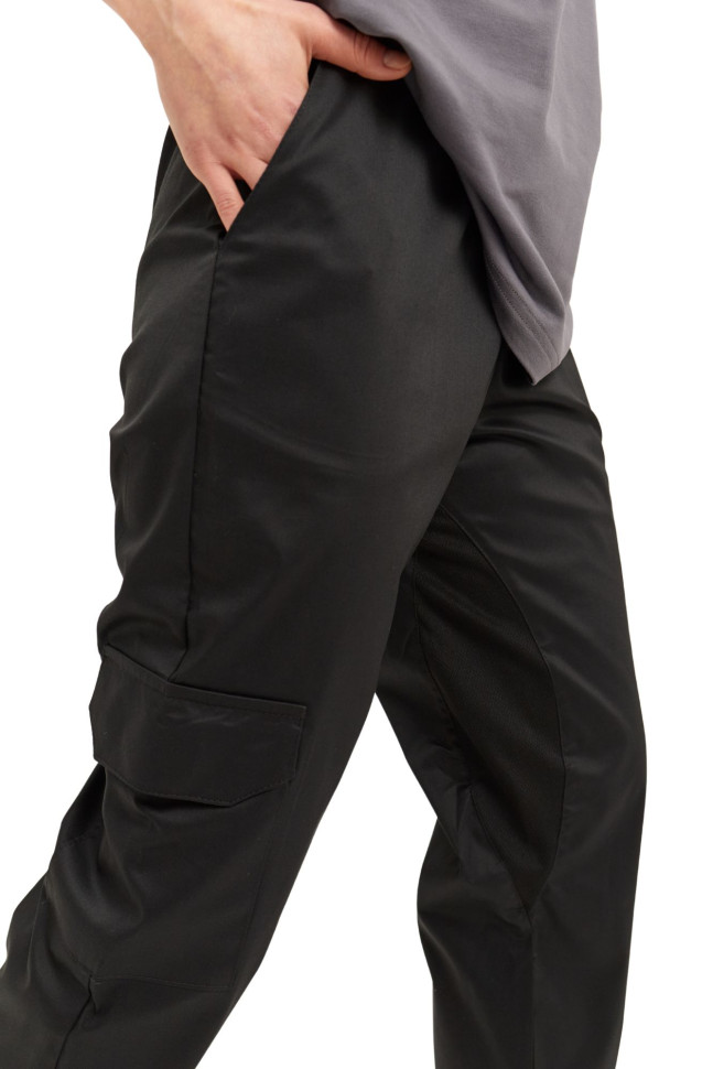 Штани кухарські чорні Джогери з сіткою унісекс 