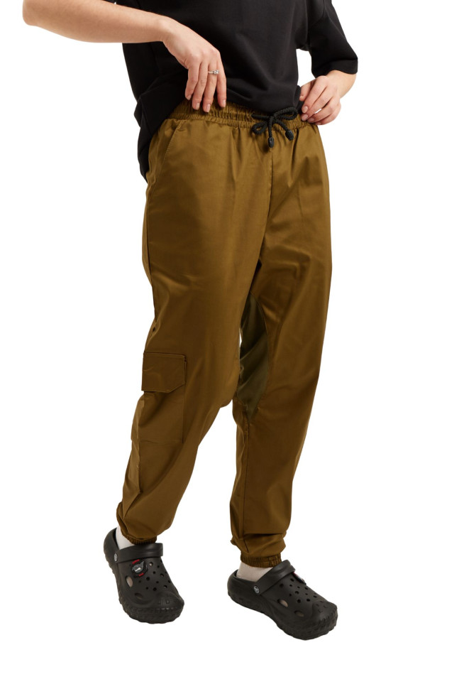 Штани кухарські хакі Джогери з сіткою унісекс