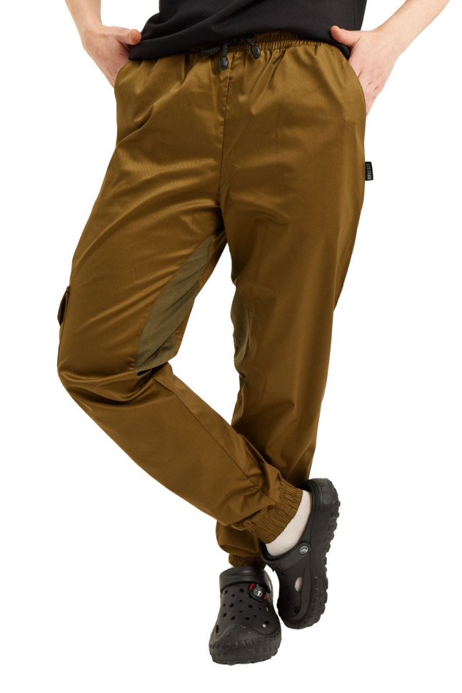 Штани кухарські хакі Джогери з сіткою унісекс