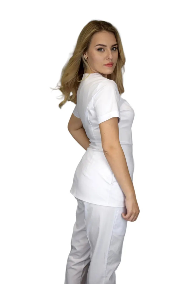 Кофта медицинская женская Lux Form "Моника", белая