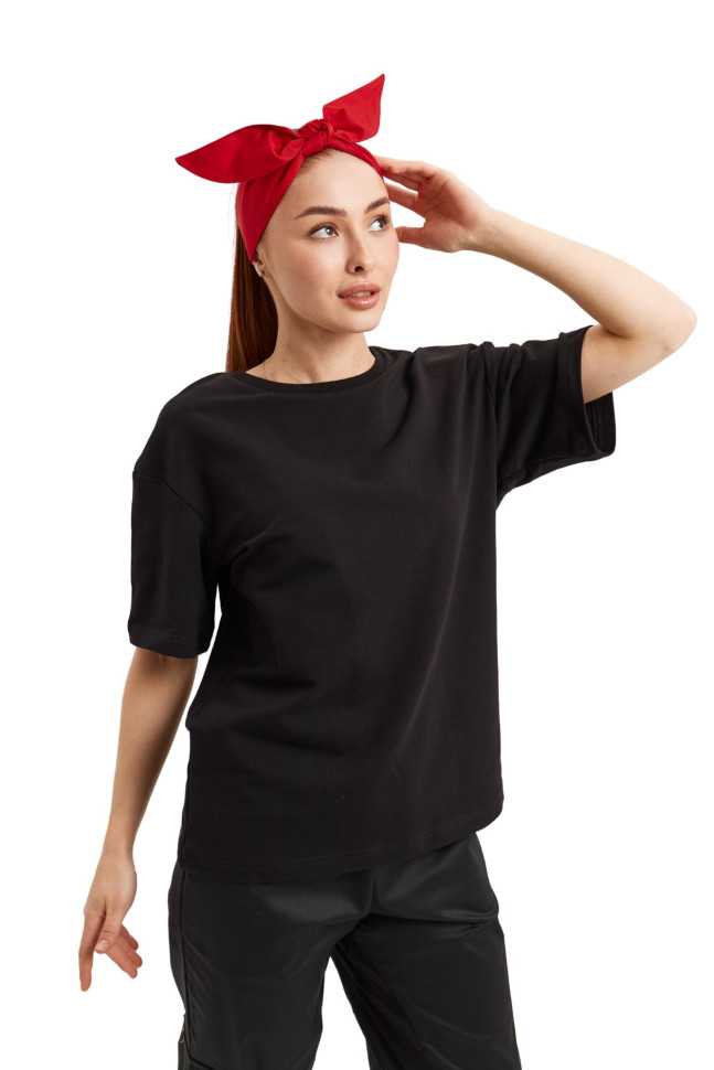 Bandă textilă „Solokha” pentru personalul din domeniul HoReCa și retail, roșie