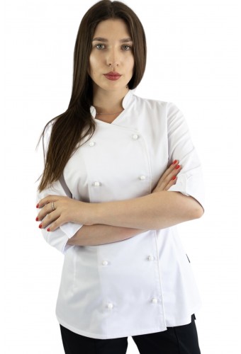 Китель женский поварской белый &quot;Атланта&quot;