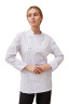 Поварской унисекс китель «Вермонт» белый с белым кантом  