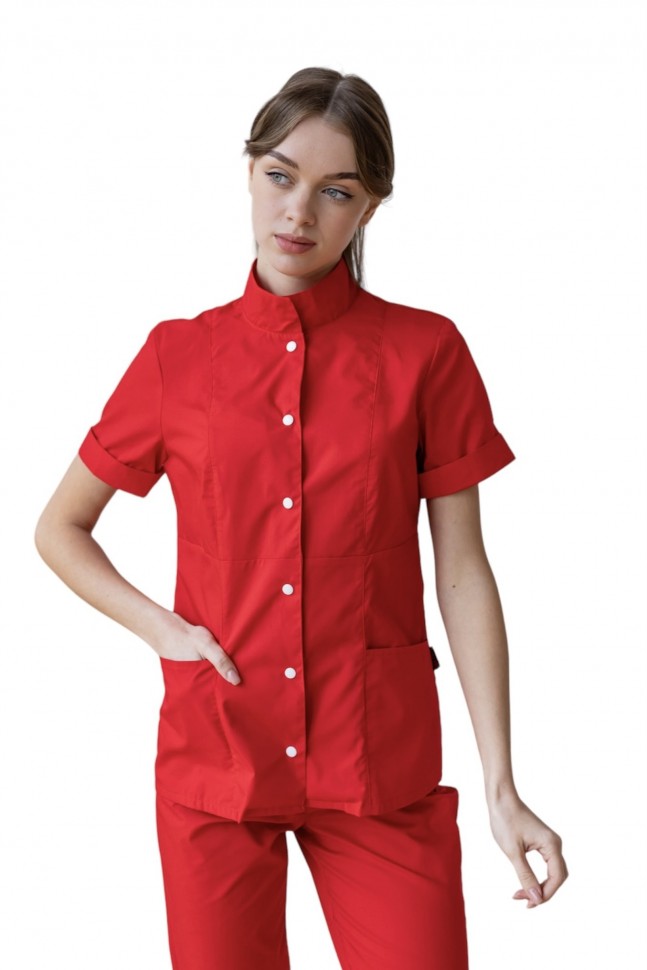 Универсальный женский костюм красный  "Анна "
