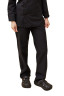 Pantaloni de bucătar unisex, negri, 100% bumbac, cu buzunare 