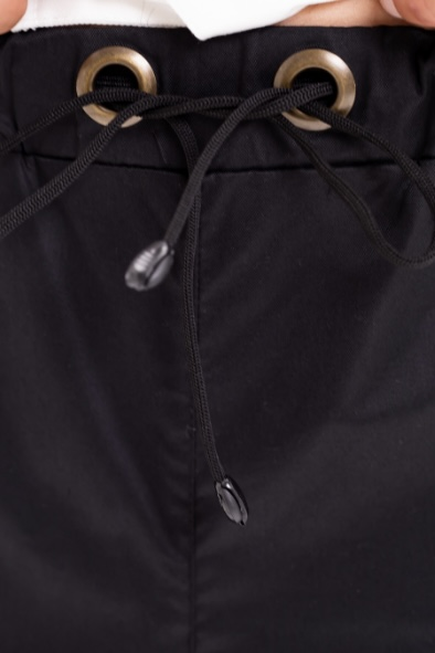 Штани унісекс універсальні чорні з люверсами 