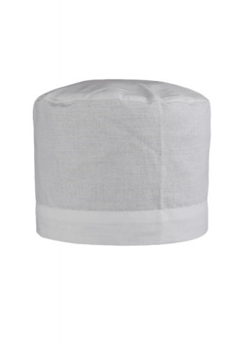 Pălărie albă de bucătar 100% Calico