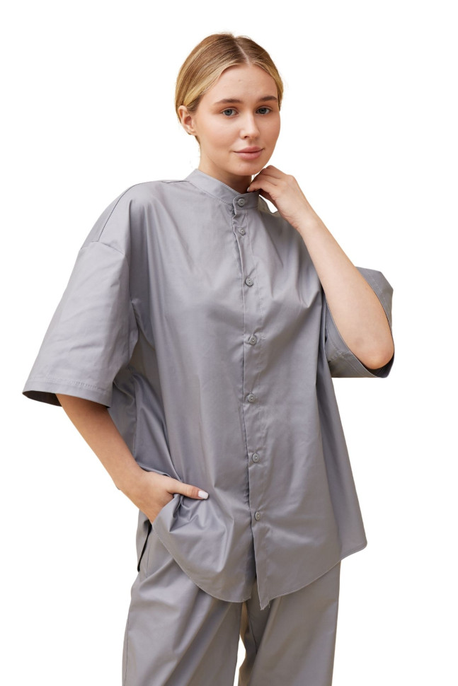 Сорочка oversize унісекс "Індіана" сіра