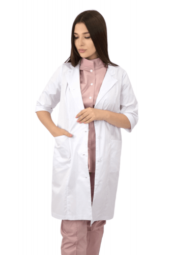 Dressing gown "Hope" white women's