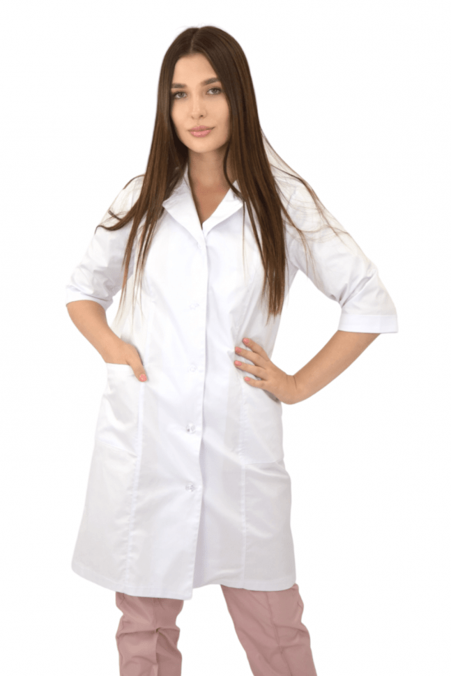 Dressing gown "Hope" white women's