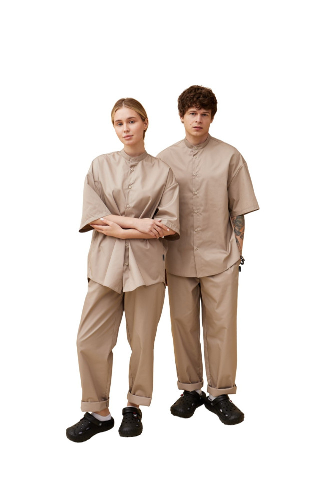 Сорочка oversize унісекс "Індіана" бежева