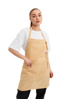 Фартук  с нагрудником "Габардин" бежевый  