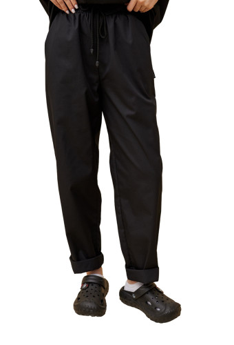 Pantaloni unisex supradimensionați „Indiana” negri