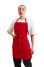 Фартук  с нагрудником "Габардин" красный 
