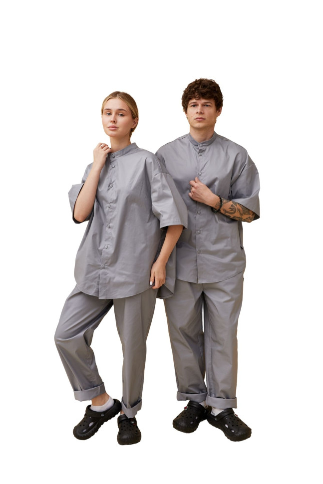 Брюки унісекс oversize «Індіана» сірі