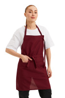 Фартук  с нагрудником "Габардин" бордо 