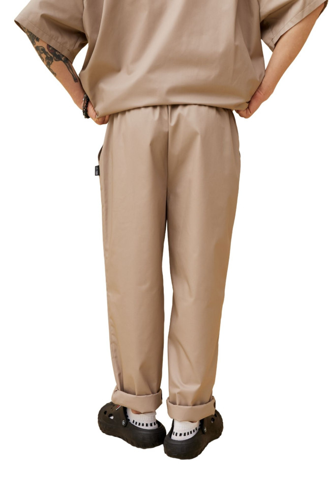 Unisex oversize trousers "Indiana" beige