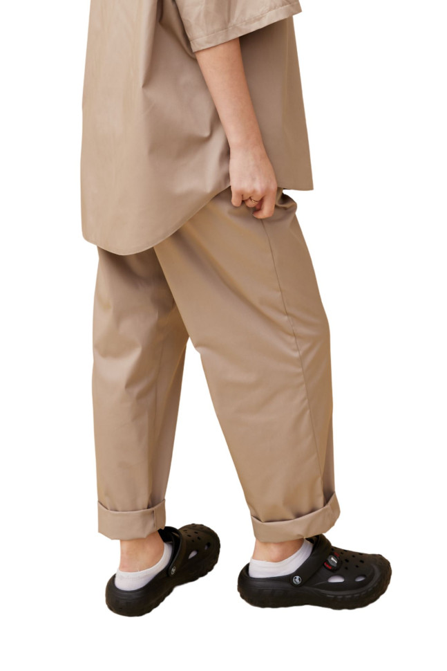 Unisex oversize trousers "Indiana" beige